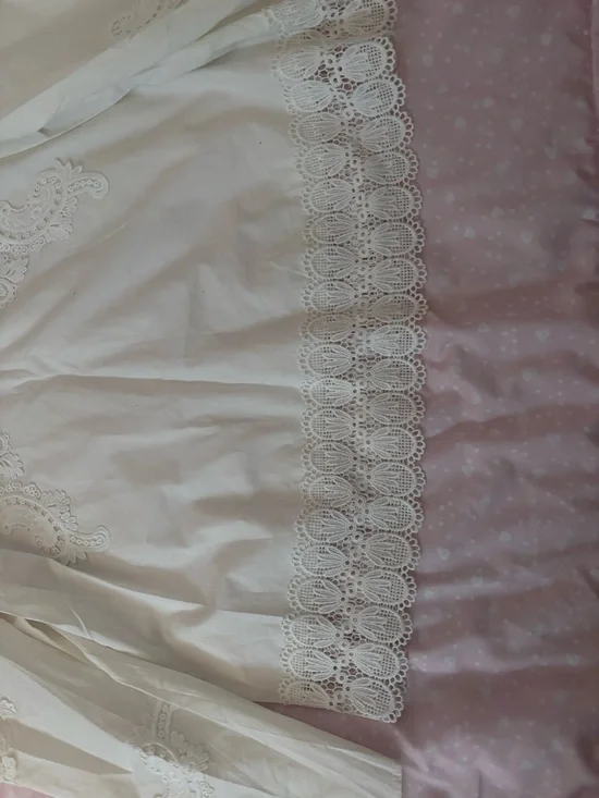 Zara White Lace-Detail Victorian-Inspired Blouse - Picture 10 of 10